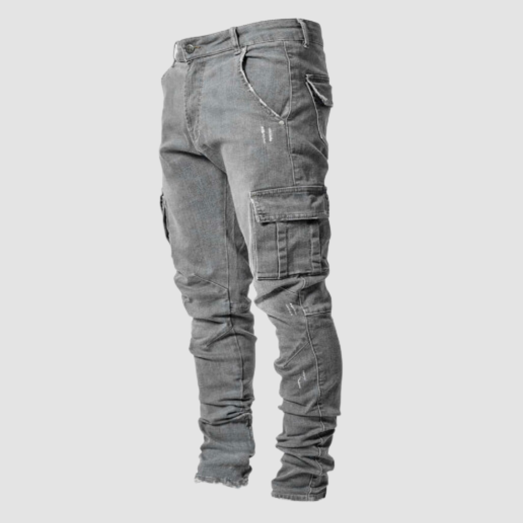 Heren | Cargo Ultra-Stretch Casual Jeans