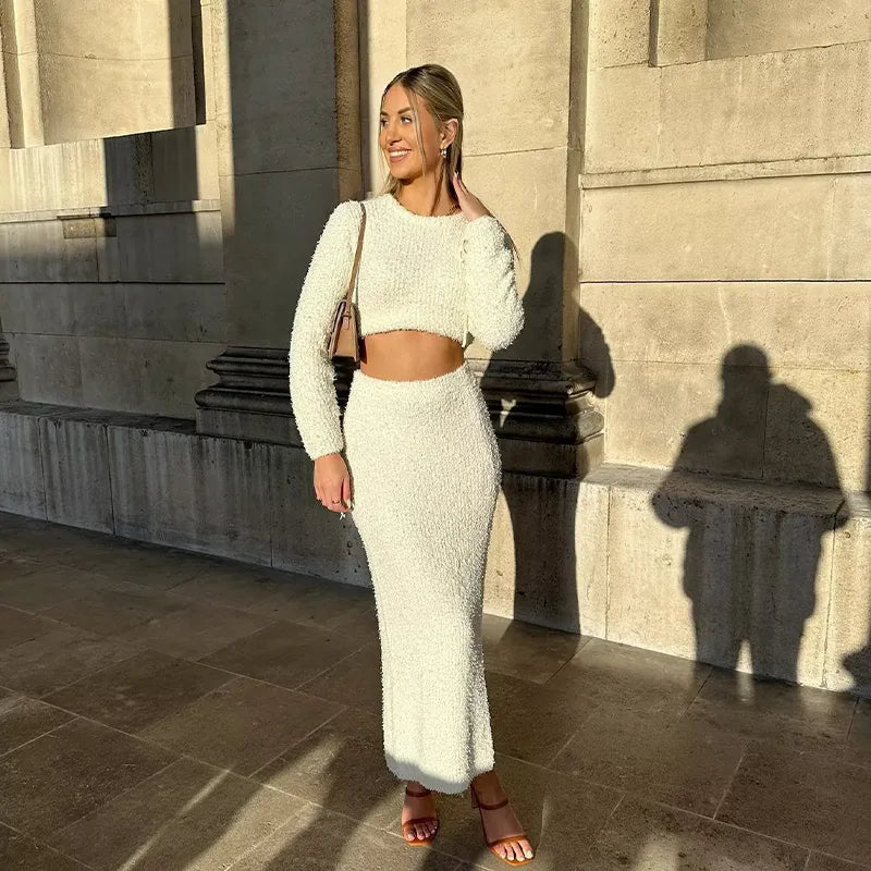 Chique gebreide 2-delige set