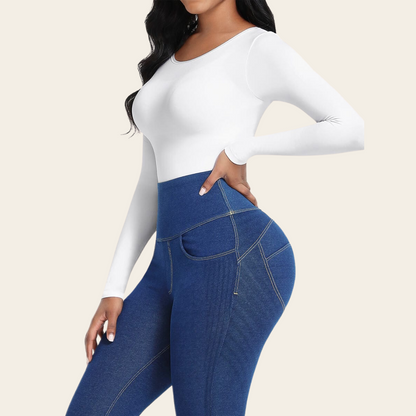 Shaping Long sleeve string bodysuit 1+1 Gratis