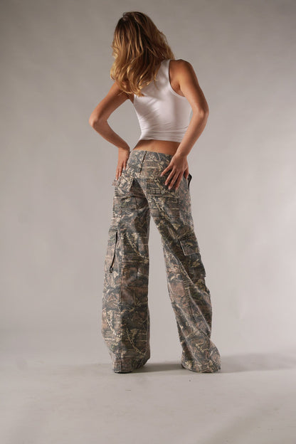 JADE | CAMO CARGO BROEK