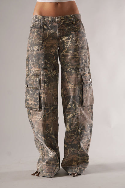 JADE | CAMO CARGO BROEK