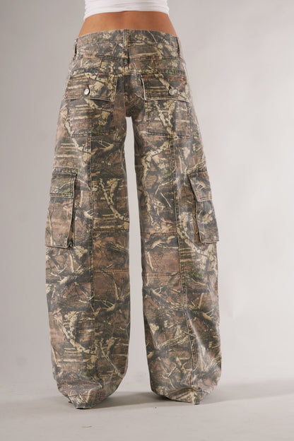 JADE | CAMO CARGO BROEK