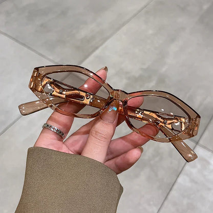 Multicolor Oval Sunglasses UV400