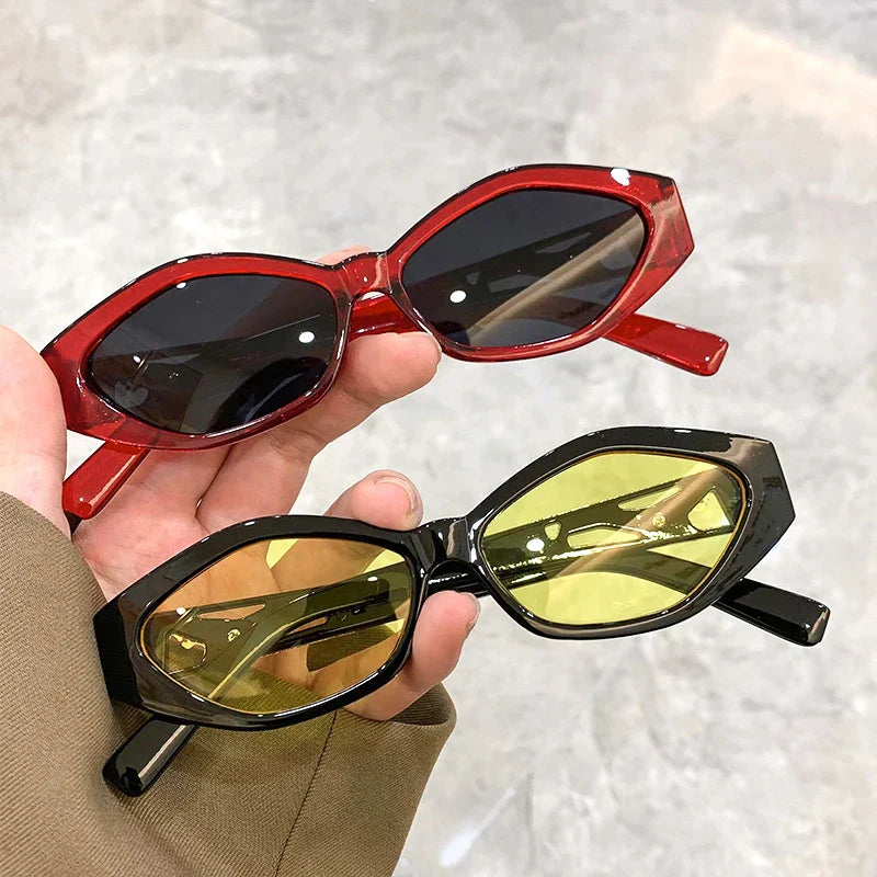 Multicolor Oval Sunglasses UV400