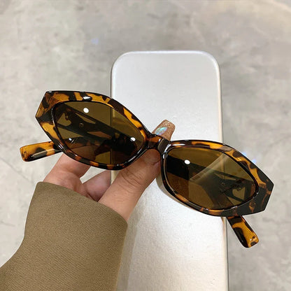 Multicolor Oval Sunglasses UV400