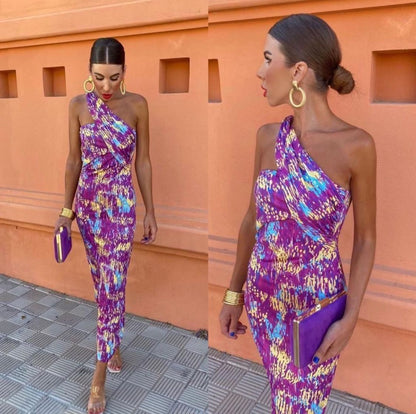 Isla - Satijnen jurk