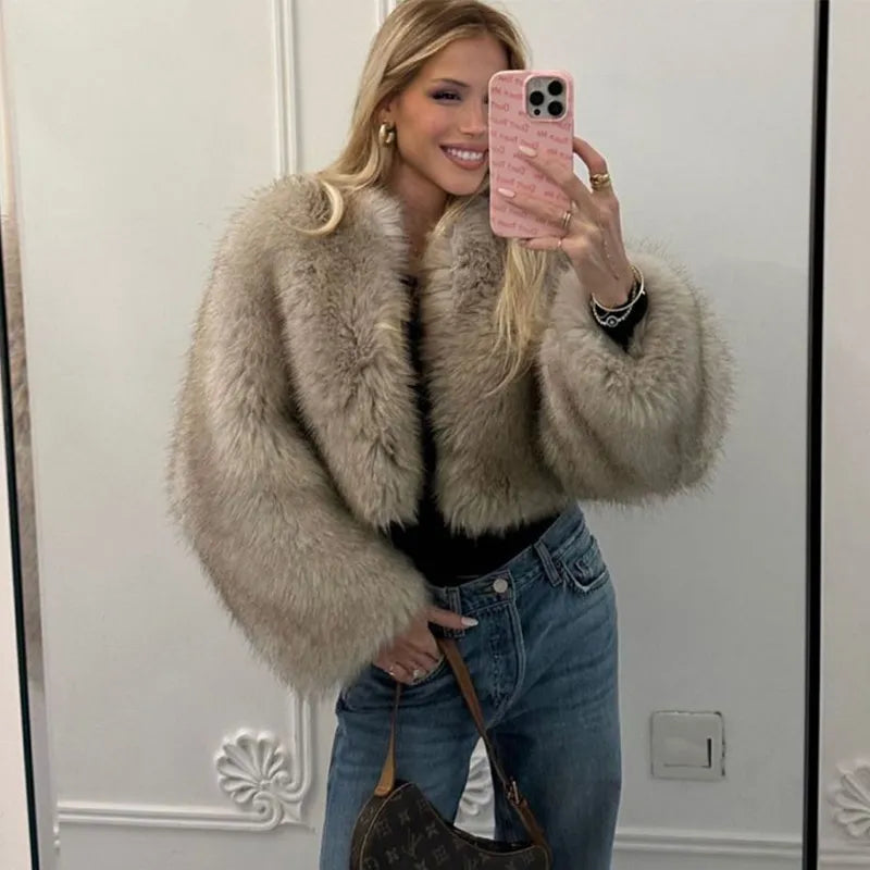 Fur Jacket Cropped