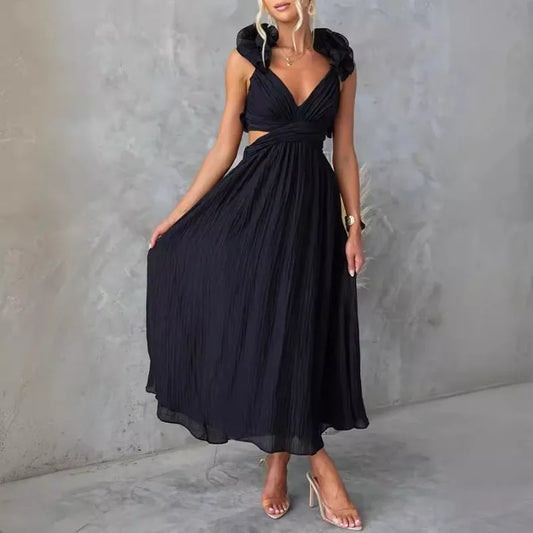 Vogue V-Neck Gala Dress