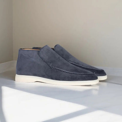 Marina | Suede High Loafers