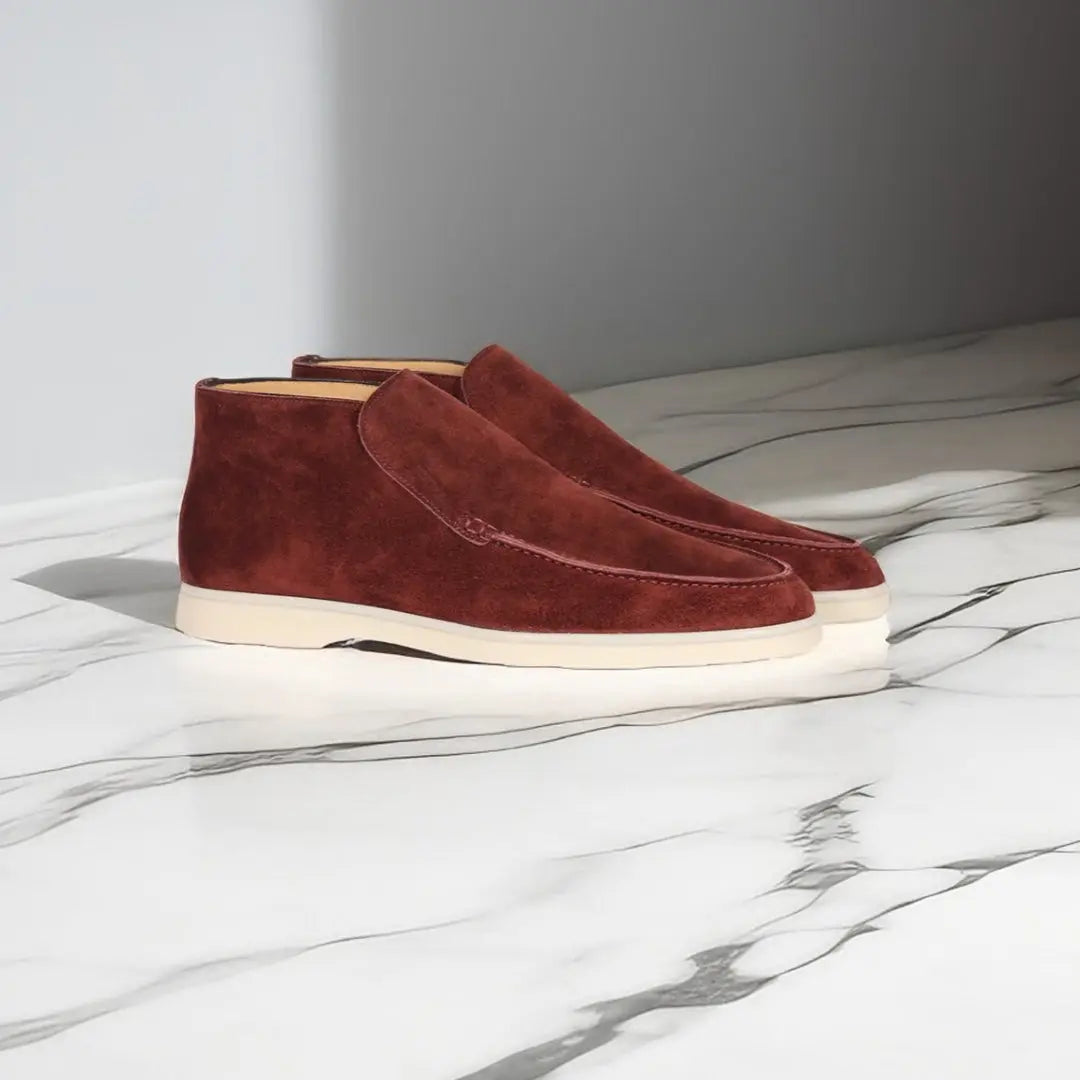 Marina | Suede High Loafers