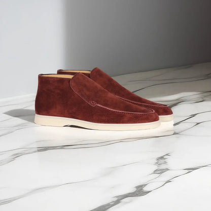 Marina | Suede High Loafers