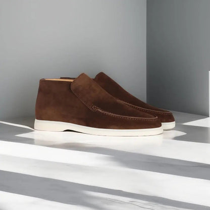 Marina | Suede High Loafers