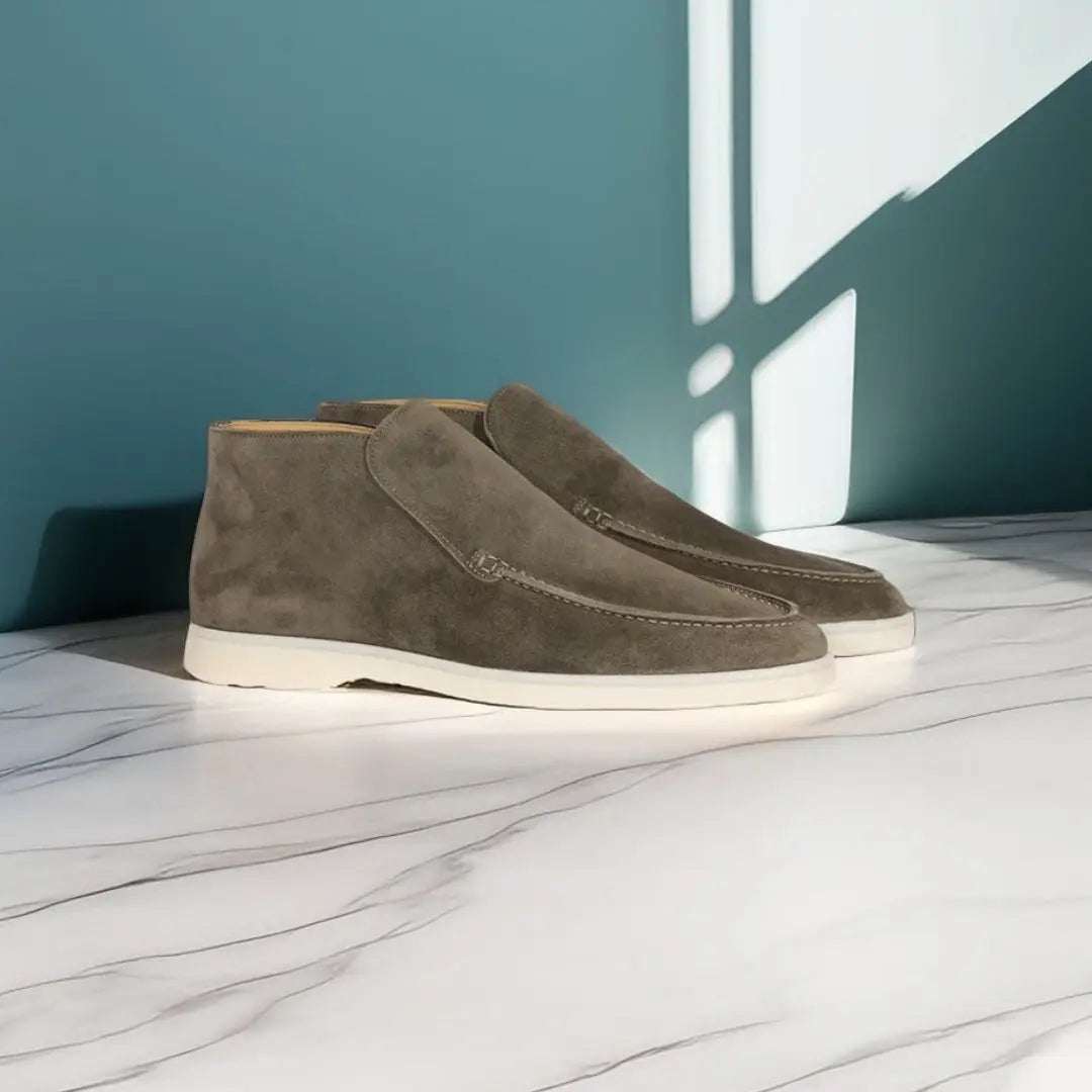 Marina | Suede High Loafers