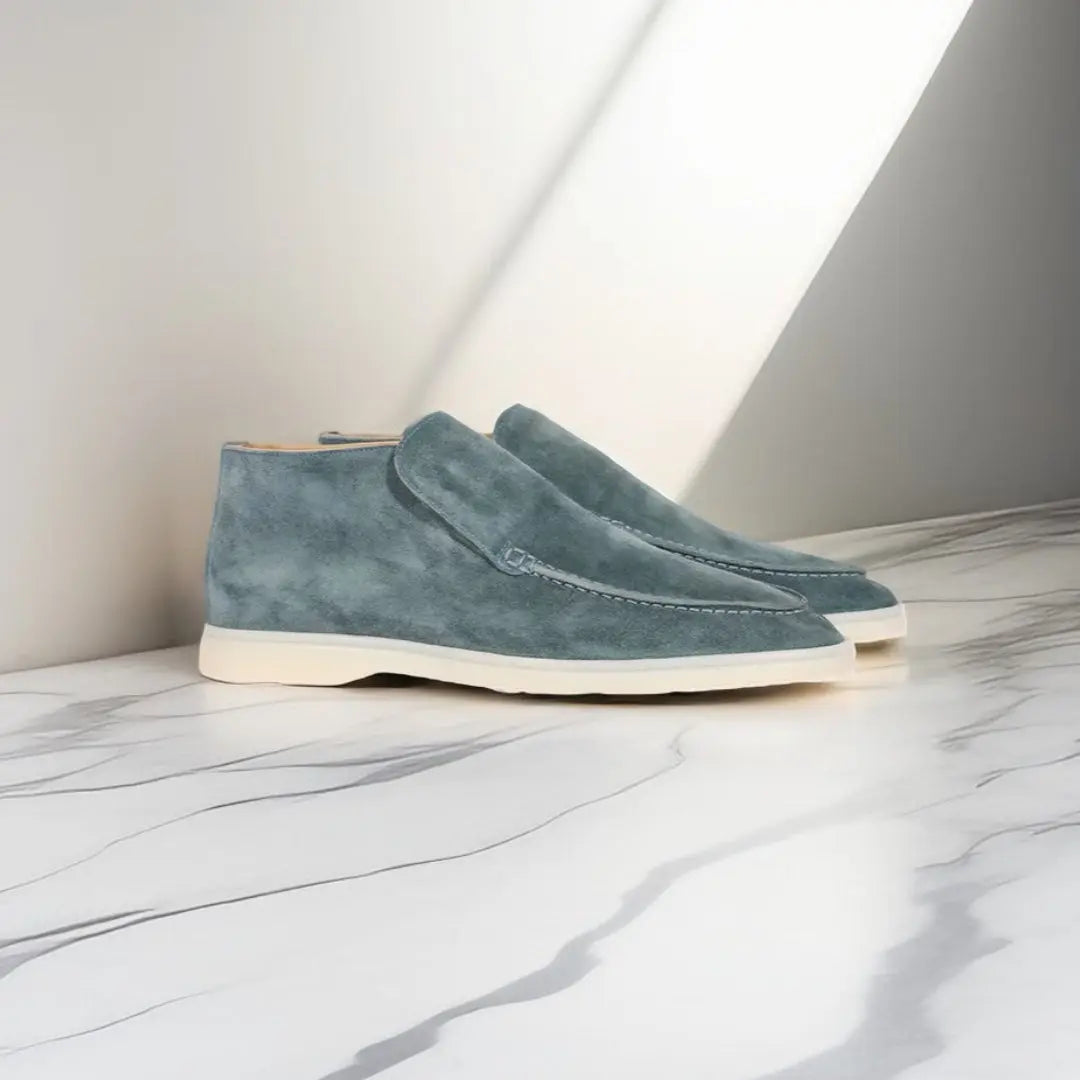Marina | Suede High Loafers