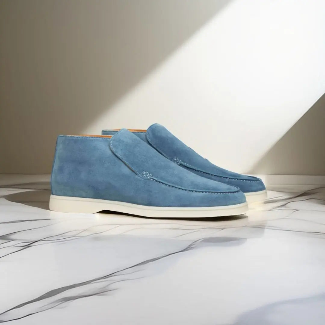 Marina | Suede High Loafers