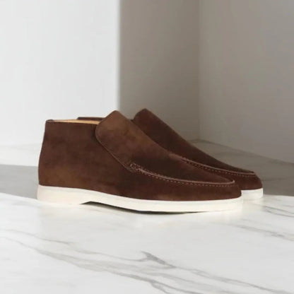 Marina | Suede High Loafers
