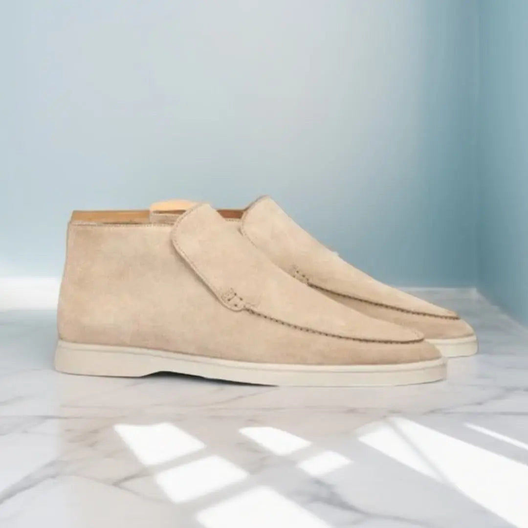 Marina | Suede High Loafers