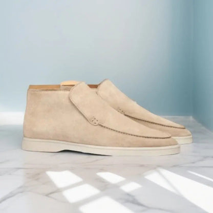 Marina | Suede High Loafers