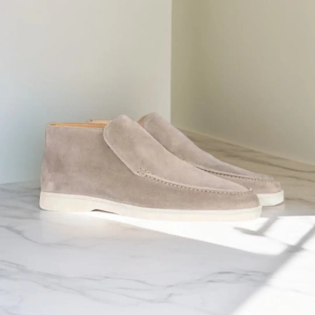 Marina | Suede High Loafers