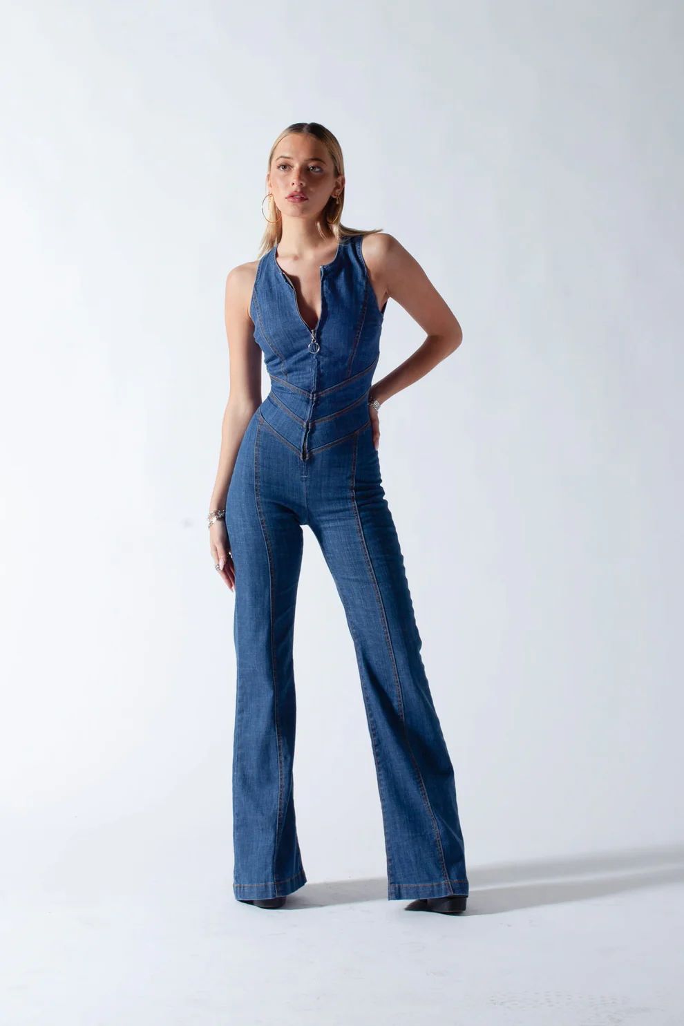 Lara | Denim Jumpsuit