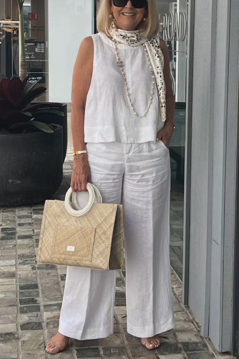 MELANIE | LINNEN TWEEDELIGE SET