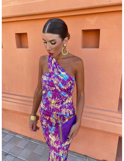 Isla - Satijnen jurk